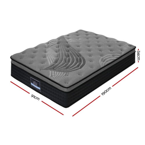 Giselle Bedding 34cm Mattress Bamboo Cover Single - Image 2