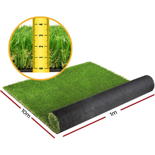 Prime Turf Artificial Grass 30mm 1mx10m Synthetic Fake Lawn Turf Plastic Plant 4-coloured - Image 3