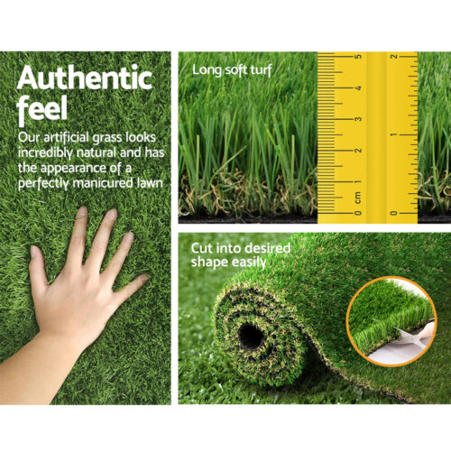 Prime Turf Artificial Grass 30mm 1mx10m Synthetic Fake Lawn Turf Plastic Plant 4-coloured - Image 8