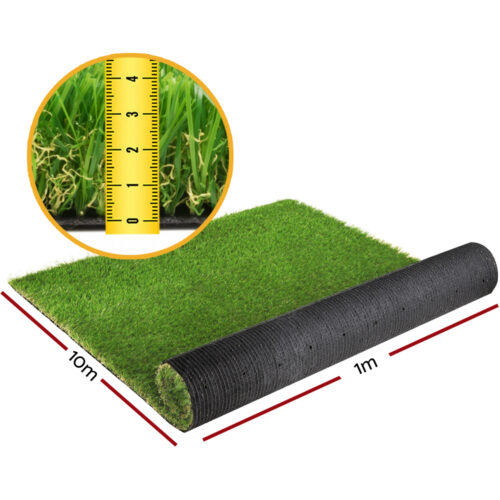 Prime Turf Artificial Grass 40mm 1mx10m Synthetic Fake Lawn Turf Plastic Plant 4-coloured - Image 3