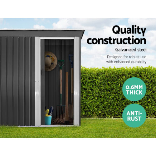 Giantz Garden Shed 1.62x0.86M Sheds Outdoor Storage Tool Workshop House Shelter Sliding Door - Image 6