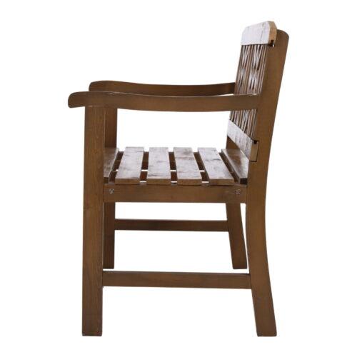 Gardeon Outdoor Garden Bench Wooden Chair 2 Seat Patio Furniture Lounge Natural - Image 5