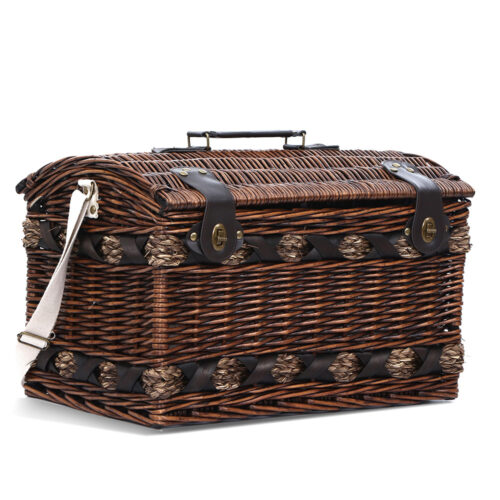 Alfresco 4 Person Picnic Basket Set Insulated Storage Blanket - Image 4