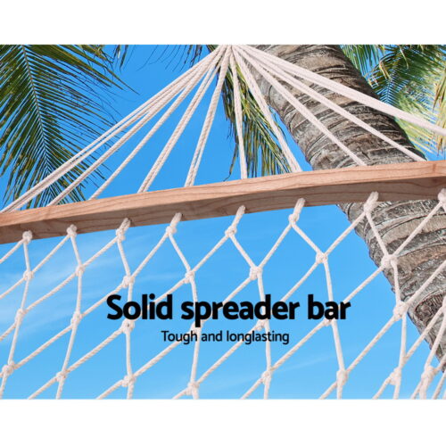 Gardeon Hammock Bed Outdoor Chair Camping Hammocks Hanging Mesh - Image 6