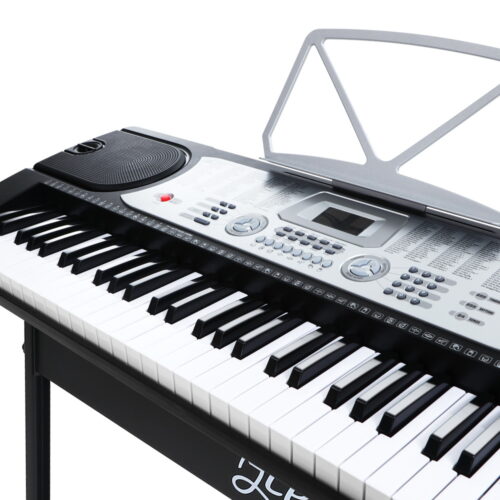 Alpha 61 Keys Electronic Piano Keyboard Digital Electric w/ Stand Beginner Silver - Image 4