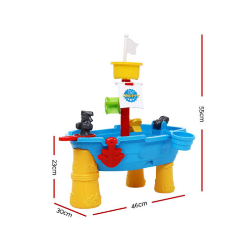 Keezi Kids Sandpit Pretend Play Set Outdoor Toys Water Table Activity Play Set - Image 3