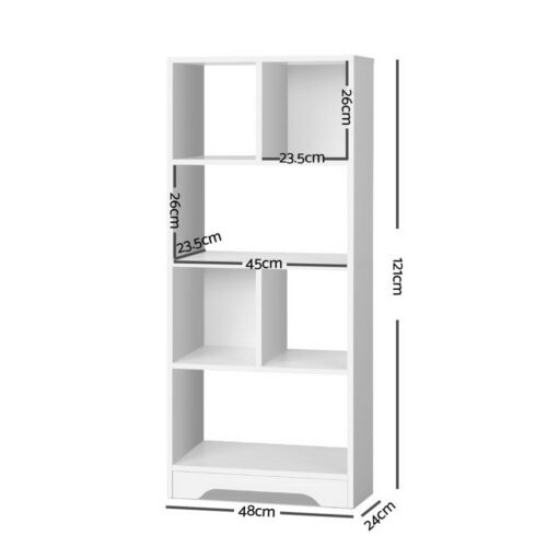 Artiss Bookshelf 6 Tiers - ANA White - Image 4