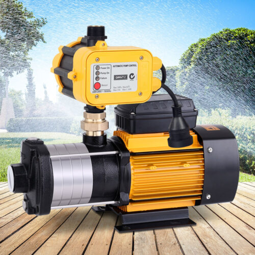 Giantz Garden Water Pump High Pressure 2000W 5-Stage Tank Irrigation Yellow - Image 9