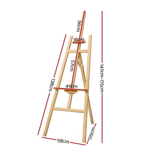 Artiss Painting Easel Pine Wood 175cm - Image 3