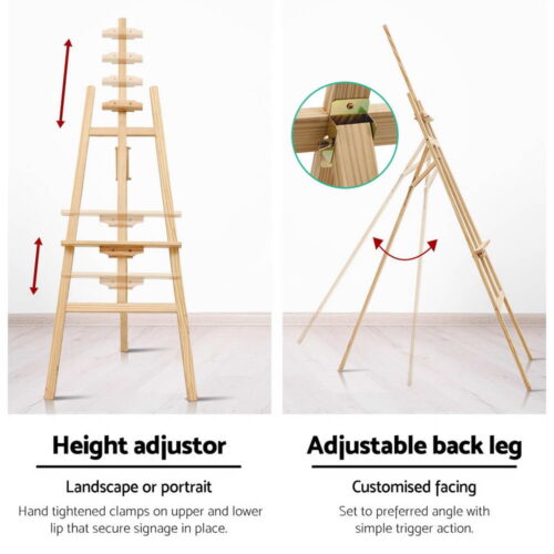 Artiss Painting Easel Pine Wood 175cm - Image 6