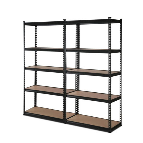 2x1.5M Warehouse Shelving Racking Storage Garage Steel Metal Shelves Rack - Image 2