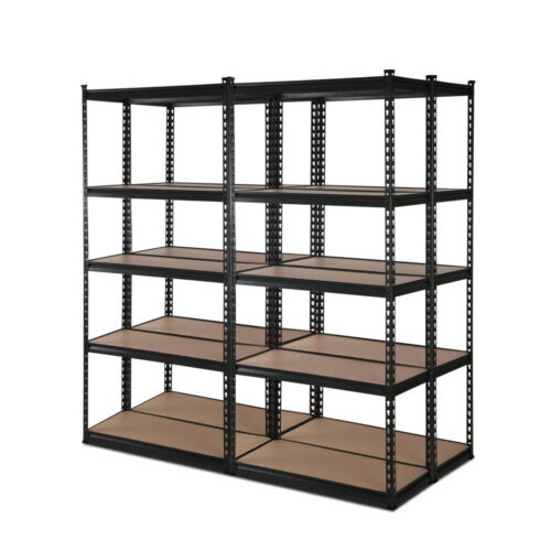 Giantz 4x1.5M Garage Shelving Warehouse Rack Pallet Racking Storage Shelve Black - Image 2