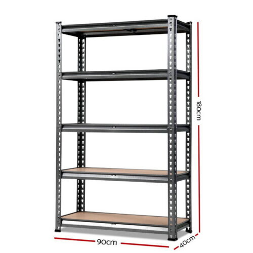 Giantz 1.8M Garage Shelving Warehouse Rack Pallet Racking Storage Shelf Charcoal - Image 3