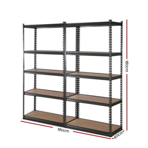 Giantz 2x1.8M Garage Shelving Warehouse Rack Pallet Racking Storage Charcoal - Image 3
