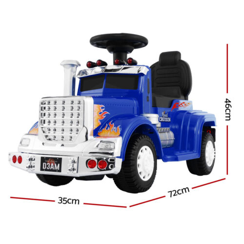 Rigo Kids Electric Ride On Car Truck Motorcycle Motorbike Toy Cars 6V Blue - Image 3
