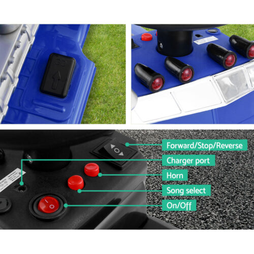 Rigo Kids Electric Ride On Car Truck Motorcycle Motorbike Toy Cars 6V Blue - Image 8