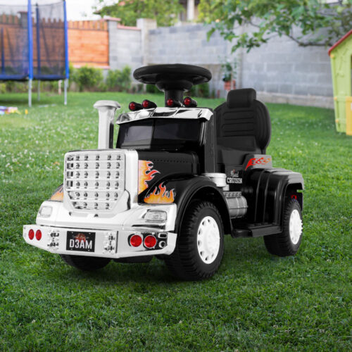 Rigo Kids Electric Ride On Car Truck Motorcycle Motorbike Toy Cars 6V Black - Image 9