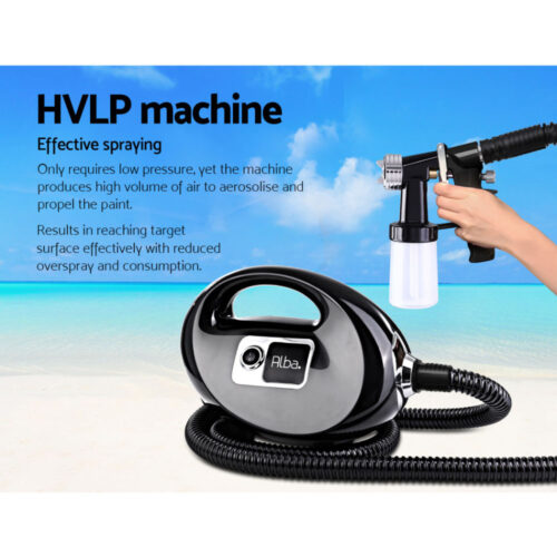 Professional Spray Tan Machine Sunless Tanning Gun Kit HVLP System Black - Image 3