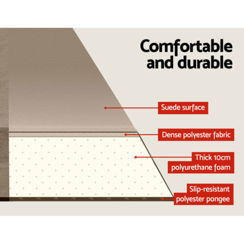 Weisshorn Self Inflating Mattress Camping Sleeping Mat Air Bed Double Set Coffee - Image 4