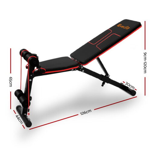 Everfit Weight Bench Adjustable FID Bench Press Home Gym 150kg Capacity - Image 3