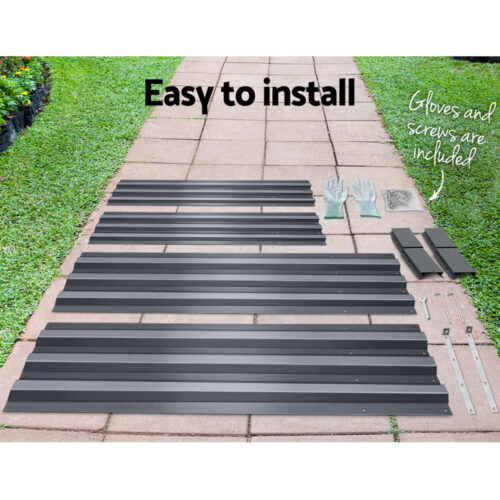 Green Fingers Garden Bed 180x90cm Planter Box Raised Container Galvanised Steel - Image 5