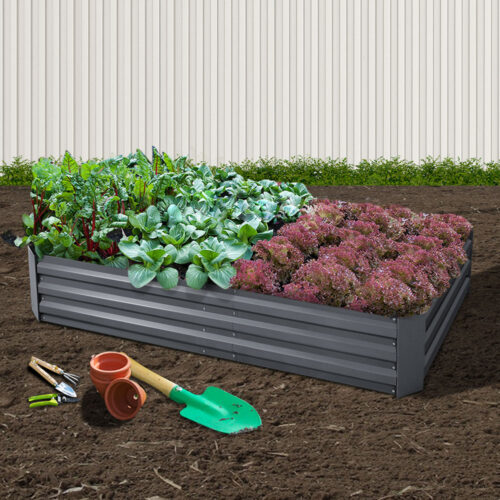 Green Fingers Garden Bed 180x90cm Planter Box Raised Container Galvanised Steel - Image 6