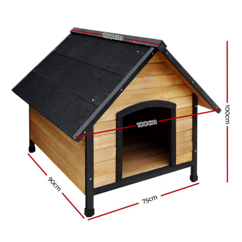 i.Pet Dog Kennel Extra Large Wooden Outdoor House Pet Puppy House XL Crate Cabin Waterproof - Image 3