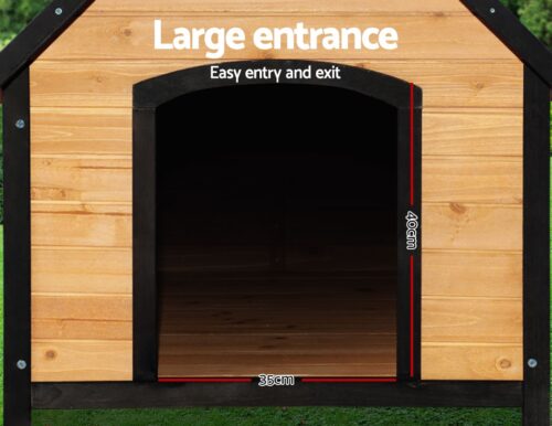 i.Pet Dog Kennel Extra Large Wooden Outdoor House Pet Puppy House XL Crate Cabin Waterproof - Image 7