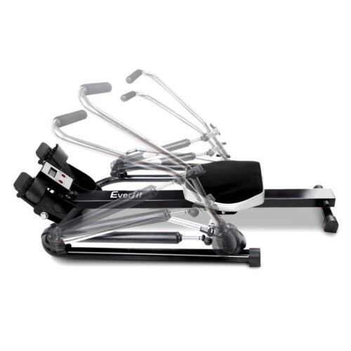 Everfit Rowing Machine Rower Hydraulic Resistance Fitness Gym Home Cardio - Image 4