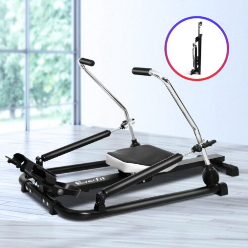 Everfit Rowing Machine Rower Hydraulic Resistance Fitness Gym Home Cardio - Image 8
