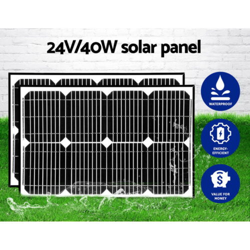 Lockmaster Dual Swing Gate Opener 800KG 40W Solar Panel - Image 7