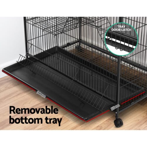 i.Pet Rabbit Cage 142cm Hutch 4 Level Bird Guinea Pig Ferret - Image 7