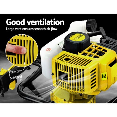 Giantz 92CC Post Hole Digger Motor Only Petrol Engine Yellow - Image 5