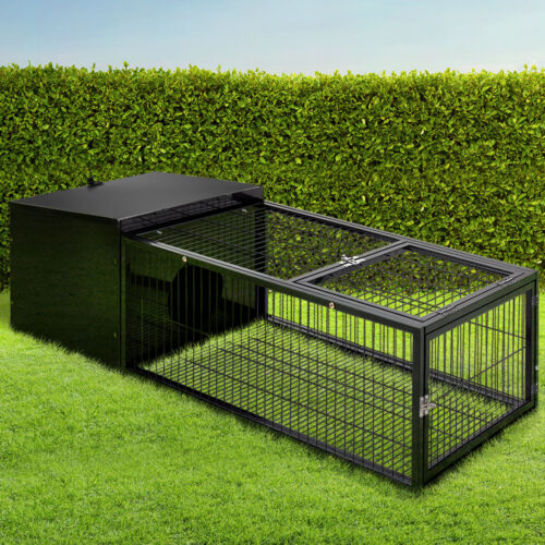 i.Pet Rabbit Cage 122x52cm Hutch Enclosure Carrier Metal - Image 8