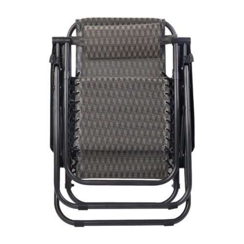 Gardeon 2PC Zero Gravity Chair Folding Outdoor Recliner Adjustable Sun Lounge Camping Grey - Image 6
