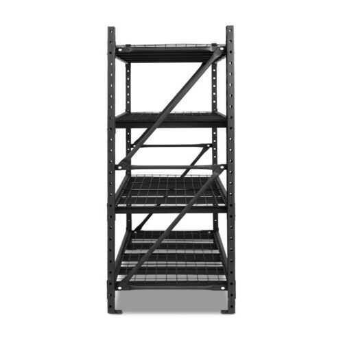 Giantz 2Mx2M Garage Shelving Warehouse Rack Pallet Racking Storage Shelve Black - Image 4