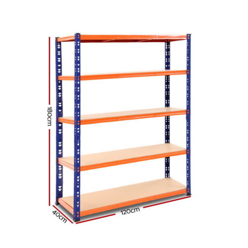 Giantz 1.8M Garage Shelving Warehouse Rack Pallet Racking Storage Shelve Blue - Image 3