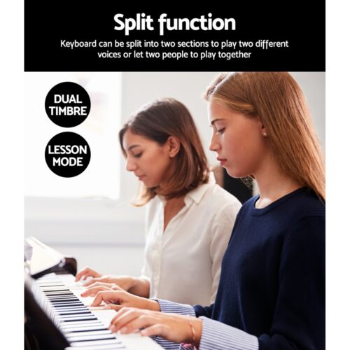 Alpha 88 Keys Electronic Piano Keyboard Digital Electric w/ Stand Sustain Pedal - Image 5