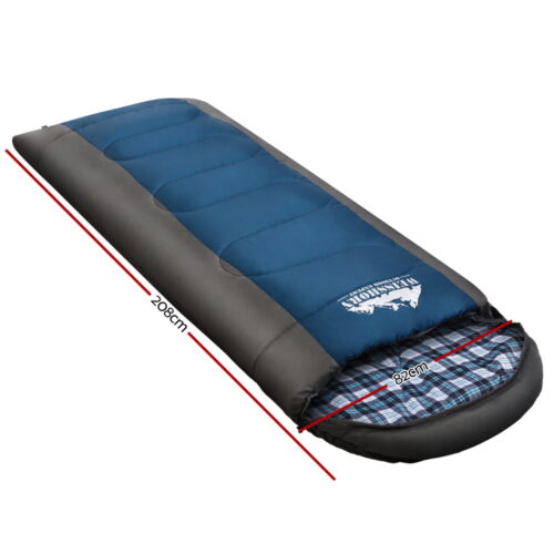 Weisshorn Sleeping Bag Single Thermal Camping Hiking Tent Blue -20°C - Image 3