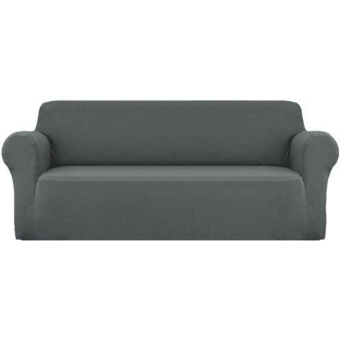 Artiss Sofa Cover Couch Covers 4 Seater Stretch Grey - Image 2