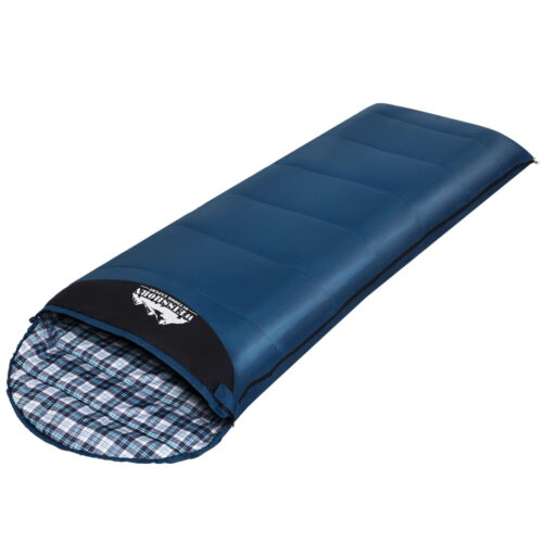 Weisshorn Sleeping Bag Single Thermal Camping Hiking Tent Blue 0°C - Image 2