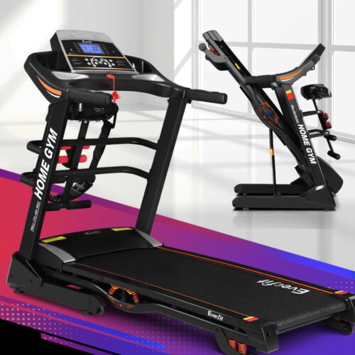 Everfit Treadmill Electric Home Gym Fitness Exercise Machine w/ Massager 480mm - Image 8