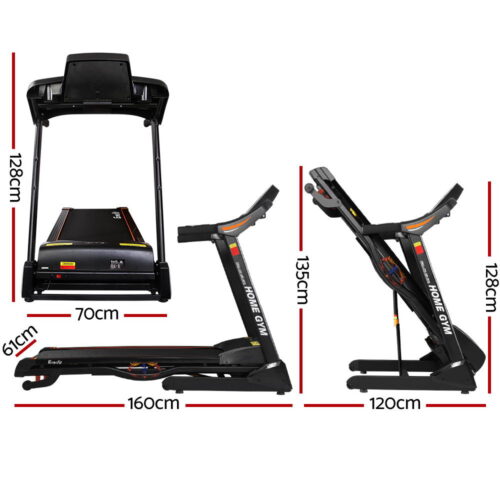 Everfit Treadmill Electric Auto Incline Home Gym Fitness Exercise Machine 480mm - Image 3