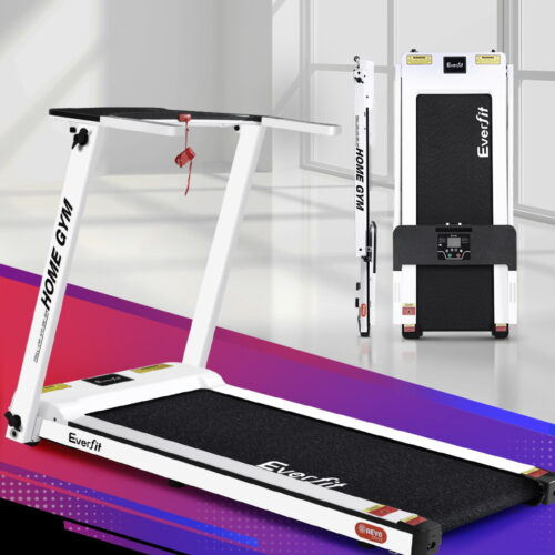 Everfit Treadmill Electric Home Gym Fitness Exercise Fully Foldable 420mm White - Image 8