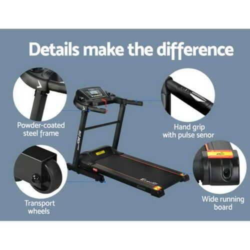 Everfit Treadmill Electric Home Gym Fitness Exercise Machine Foldable 400mm - Image 5