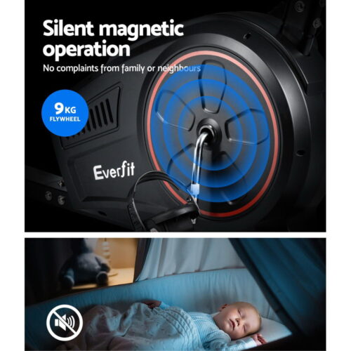 Everfit Exercise Bike Magnetic Recumbent Indoor Cycling Home Gym Cardio 8 Level - Image 6