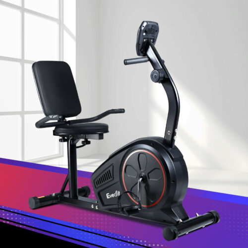 Everfit Exercise Bike Magnetic Recumbent Indoor Cycling Home Gym Cardio 8 Level - Image 8
