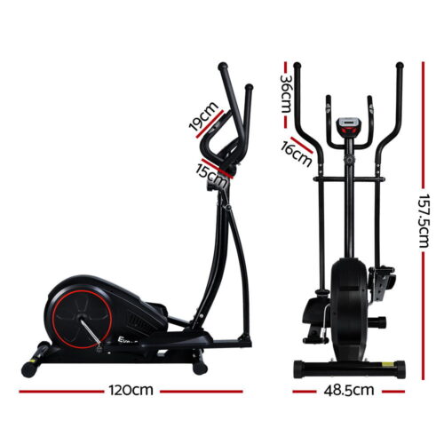 Everfit Exercise Bike Elliptical Cross Trainer Home Gym Fitness Machine LCD - Image 3