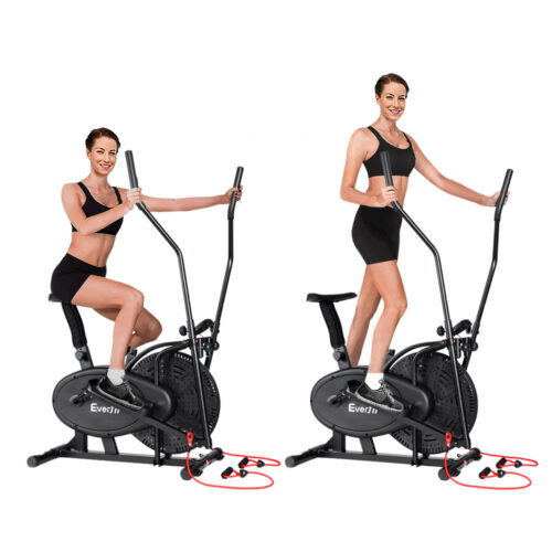 Everfit Exercise Bike 4 in 1 Elliptical Cross Trainer Home Gym Indoor Cardio - Image 4