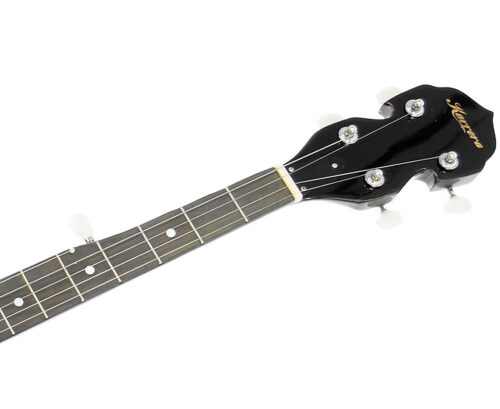 Karrera 5 String Resonator Banjo  Black - Image 4